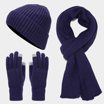 Unisex Herbst-Accessoire-Set aus Wolle - MERINO